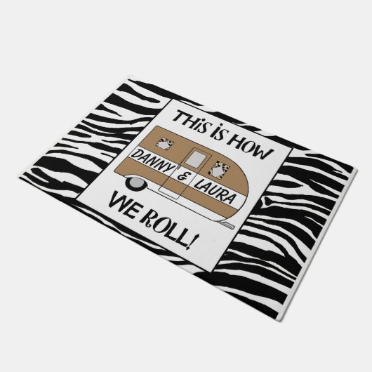 「こパーソナライズされたの方法」の形式 ドアマット (アングル)