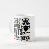 こパーソナライズされたのOfficeクリスマスのメンバー コーヒーマグカップ (正面左)