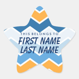 こパーソナライズされたれはステッカーだ 星シール