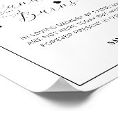 こミニマルのモダン蝋燭は結婚火傷の印 ポスター (角)