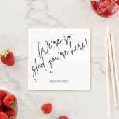 こモダンこミニマルこはあなたは大いに楽し結婚い スタンダードカクテルナプキン (インサイチュ)