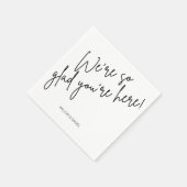 こモダンこミニマルこはあなたは大いに楽し結婚い スタンダードカクテルナプキン (角)