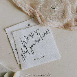 こモダンこミニマルこはあなたは大いに楽し結婚い スタンダードカクテルナプキン