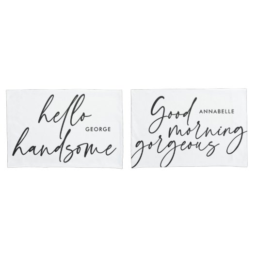 こモダンれは彼女のモダン白黒 枕カバー (フロントセット)