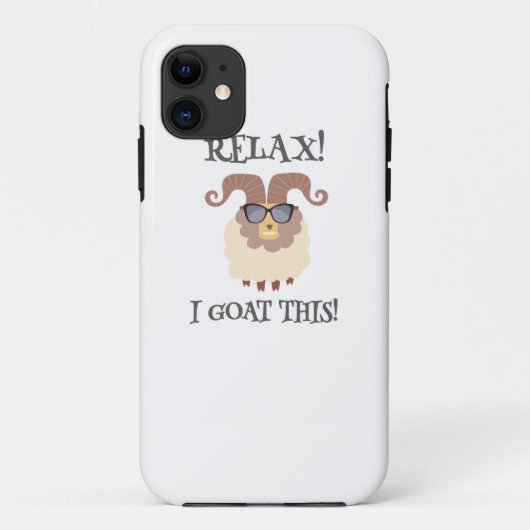 こリラックスこをヤギに Case-Mate iPhoneケース (裏面)