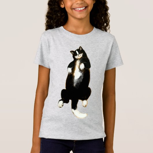 こリラックスの猫の昼寝 Tシャツ (正面)