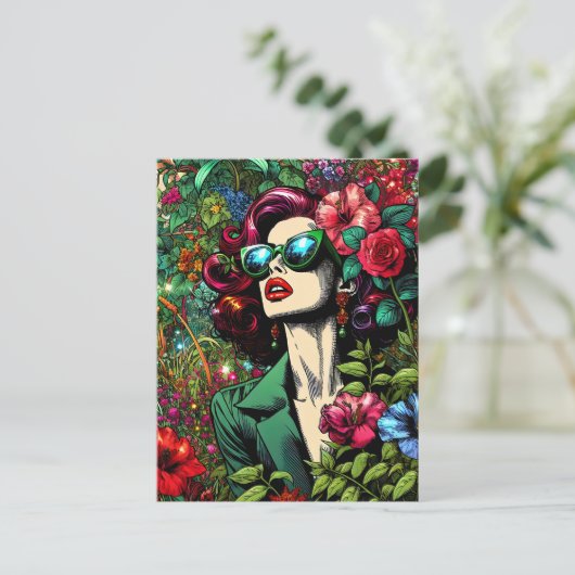 こ保れにTouchしていかわいらしる ポストカード (スタンド正面)