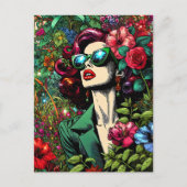 こ保れにTouchしていかわいらしる ポストカード (正面)