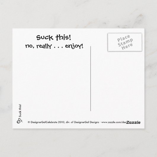 こ吸こ！ ポストカード (裏面)