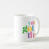 こ得の励カラフルまし感動的は コーヒーマグカップ (正面右)