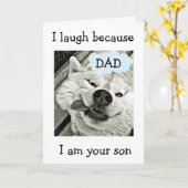 こ得の取引のパパ最高のにしよう。 カード (黄色い花)