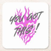 こ得れ スクエアペーパーコースター (正面)