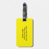 こ得れ！明るい黄色の旅行荷物タグ ラゲッジタグ (裏面縦)