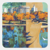 こ想像こ スクエアシール (正面)