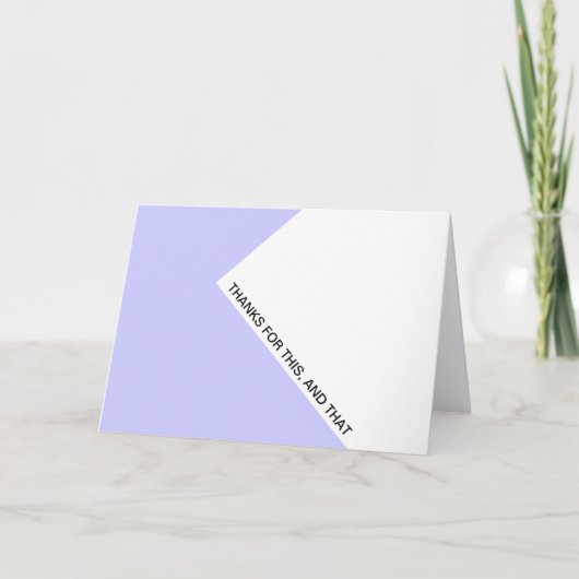 こ感謝していことのために サンキューカード (正面)