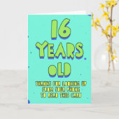 こ感謝していこの為に電話から見上げて読いる カード (黄色い花)