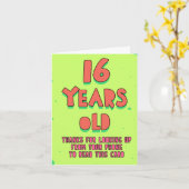 こ感謝していこの為に電話から見上げて読いる カード (黄色い花)