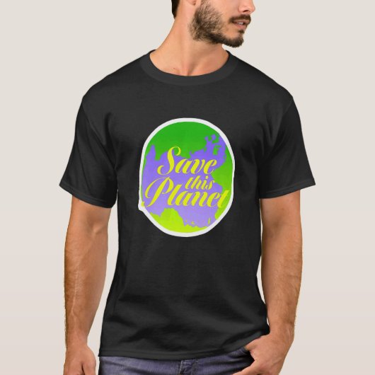 こ救の惑星活動家の70年代 Tシャツ (正面)