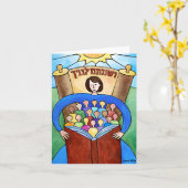 こ教えその4x 5.6ノートカード カード (黄色い花)