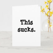 こ最低の。私はあなたを愛している。ごめんね。 カード (黄色い花)