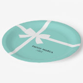 こ来ここのバパーソナライズされたイラパーティー ペーパープレート (アングル)