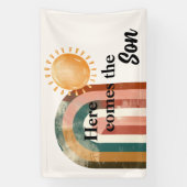 こ来ここカラフルの息子レインボー 横断幕 (縦)