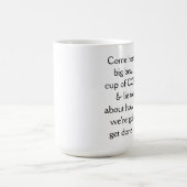 こ来ここ大きな美しいコーヒーのカップ コーヒーマグカップ (中央)