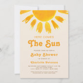 こ来ここ男女兼用の夕日 招待状 (正面)