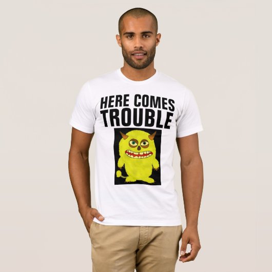 こ来こでトラブルTシャツ Tシャツ (正面フル)