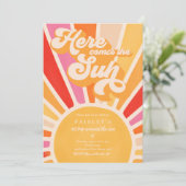 こ来こで太陽の1歳の誕生日の太陽の虹 招待状 (スタンド正面)