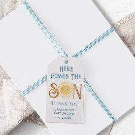 こ来こで息子の男の子のシャワー ギフトタグ