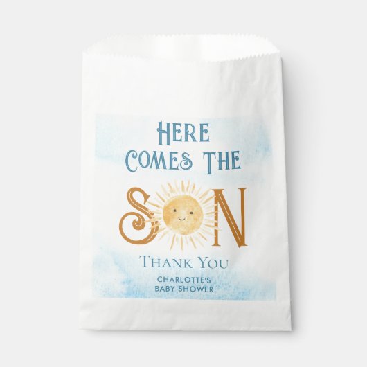 こ来こで息子の男の子のシャワー フェイバーバッグ (正面)