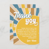 こ来こで息子の赤ちゃん サンキューカード (正面/裏面)