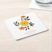 こ来こで息子の赤ちゃん スクエアペーパーコースター (アングル)