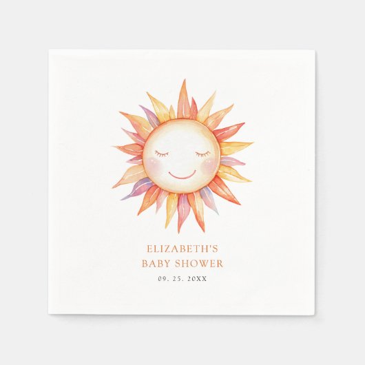 こ来こで息子の赤ちゃん スタンダードカクテルナプキン (正面)