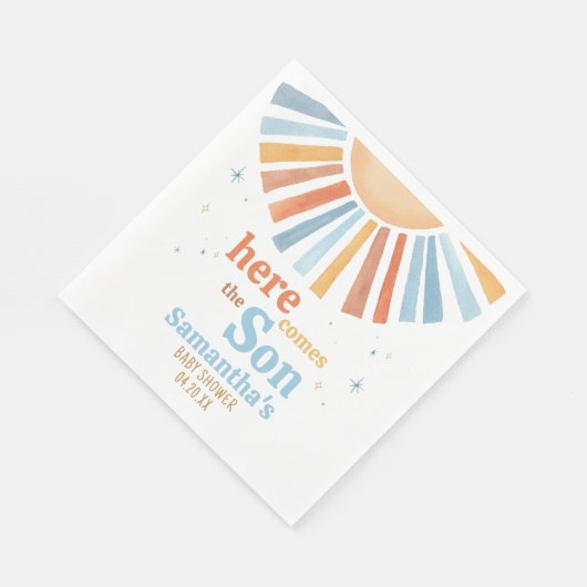 こ来こで息子の赤ちゃん スタンダードランチョンナプキン (角)