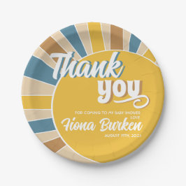 こ来こで息子の赤ちゃん ペーパープレート