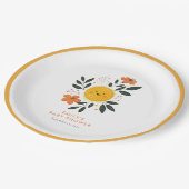 こ来こで息子の赤ちゃん ペーパープレート (アングル)