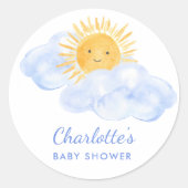 こ来こで息子の赤ちゃん ラウンドシール (正面)