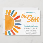 こ来こで息子の赤ちゃん 招待状 (正面)