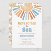 こ来こで息子の赤ちゃん 招待状 (正面/裏面)