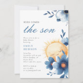 こ来こで息子の赤ちゃん 招待状 (正面)