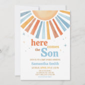 こ来こで息子の赤ちゃん 招待状 (正面)