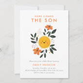 こ来こで息子の赤ちゃん 招待状 (正面)