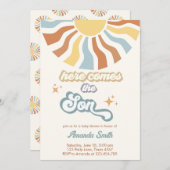 こ来こで息子の赤ちゃん 招待状 (正面/裏面)