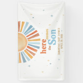 こ来こで息子の赤ちゃん 横断幕 (縦)