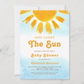 こ来こでSun Gender-Neutral Baby Shower 招待状 (正面)