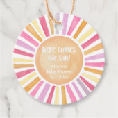 こ来こに太陽の女の子のシャワー太陽 フェイバータグ (正面)