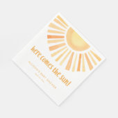 こ来こに太陽の男女兼用赤ちゃん スタンダードランチョンナプキン (角)