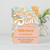 こ来こに太陽の虹1歳の誕生日 招待状 (スタンド正面)
